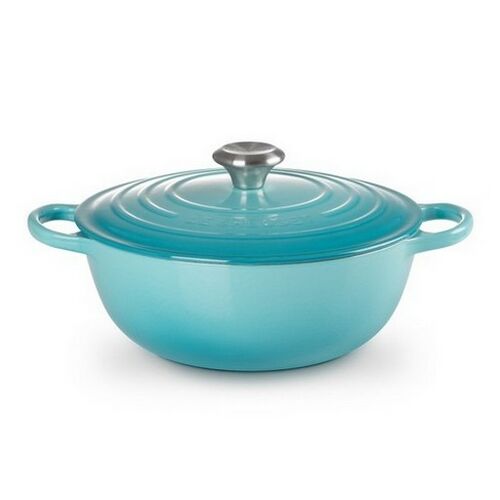 Le Creuset gietijzeren marmite - 26 cm / 4.1 liter - caribbean blue