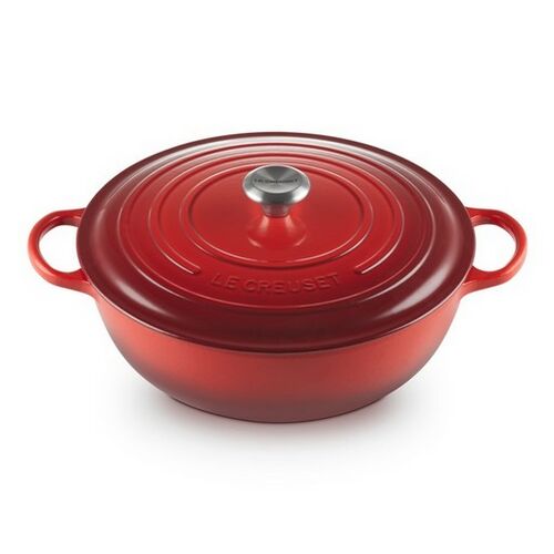 Le Creuset gietijzeren marmite - 32 cm / 7.0 liter - kersenrood