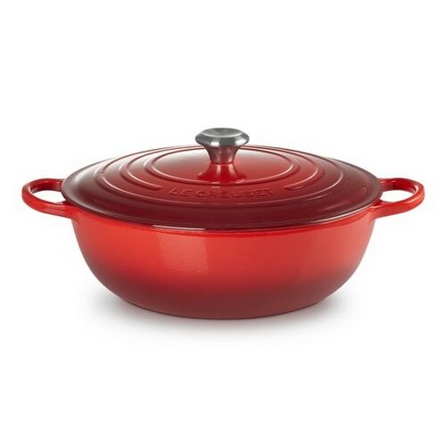 Le Creuset gietijzeren marmite - 26 cm / 4.1 liter - kersenrood