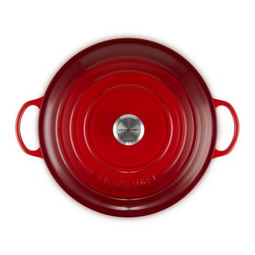 Le Creuset gietijzeren marmite - 32 cm / 7.0 liter - kersenrood