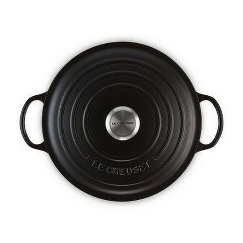 Le Creuset gietijzeren marmite - 26 cm / 4.1 liter - mat zwart