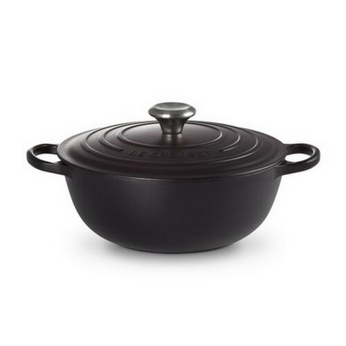 Le Creuset gietijzeren marmite - 32 cm / 7.0 liter - mat zwart