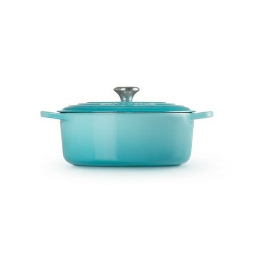 Le Creuset gietijzeren ovale braadpan 31 cm / 6.3 liter - caribbean blue