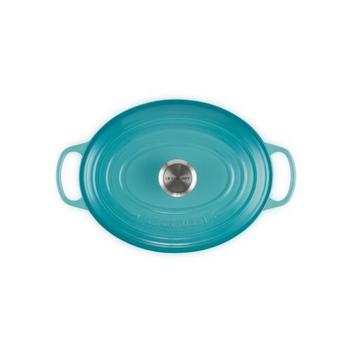 Le Creuset gietijzeren ovale braadpan 31 cm / 6.3 liter - caribbean blue