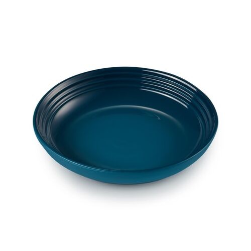 Le Creuset aardewerken diep bord - 22 cm - deep teal