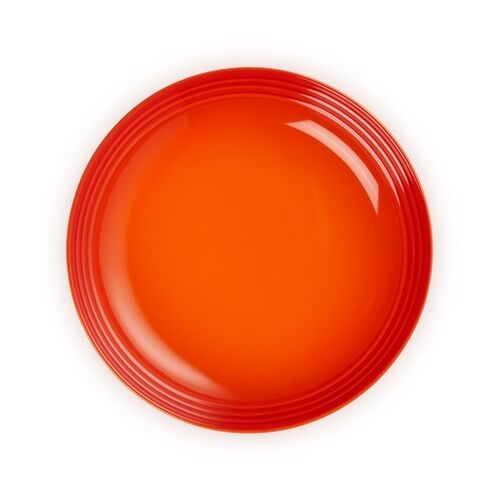 Le Creuset aardewerken diep bord - 22 cm - oranjerood