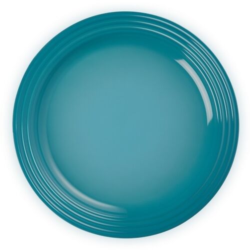 Le Creuset aardewerken dinerbord - 27 cm - caribbean blue
