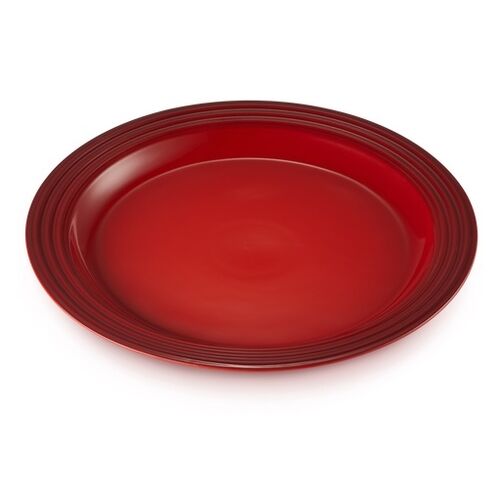 Le Creuset aardewerken dinerbord - 27 cm - kersenrood