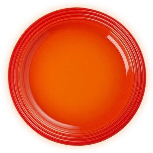 Le Creuset aardewerken dinerbord - 27 cm - oranjerood