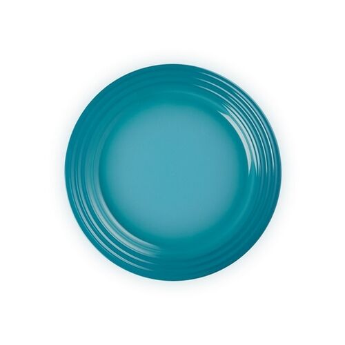 Le Creuset aardewerken ontbijtbord - 22 cm - caribbean blue