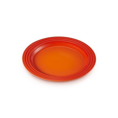 Le Creuset aardewerken ontbijtbord - 22 cm - oranjerood
