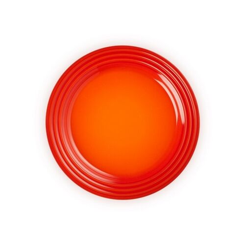 Le Creuset aardewerken ontbijtbord - 22 cm - oranjerood