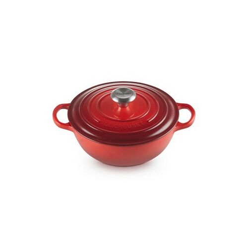 Le Creuset gietijzeren marmite - 24 cm / 3.1 liter - kersenrood