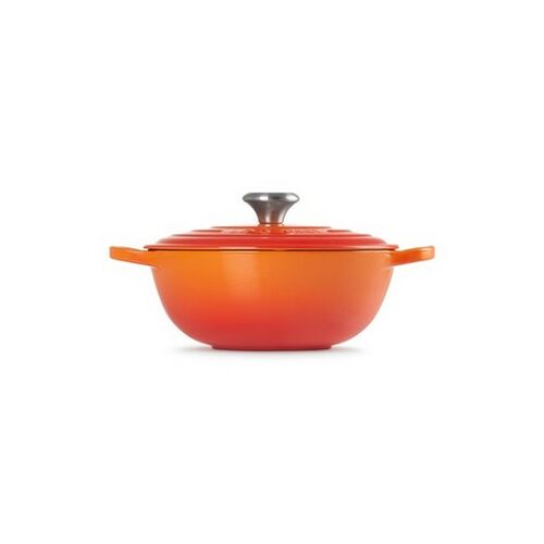 Le Creuset gietijzeren marmite - 24 cm / 3.1 liter - oranjerood