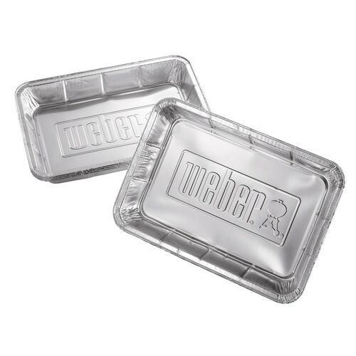 Weber aluminium lekbakjes - groot (10 stuks)