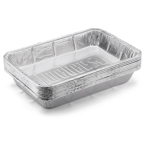 Weber aluminium lekbakjes - groot (10 stuks)