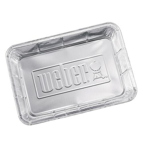 Weber aluminium lekbakjes - groot (10 stuks)
