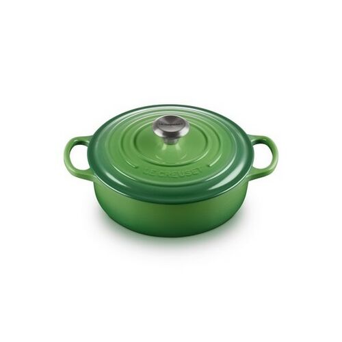 Le Creuset lage gietijzeren ronde braadpan 24 cm / 3.1 liter - bamboo