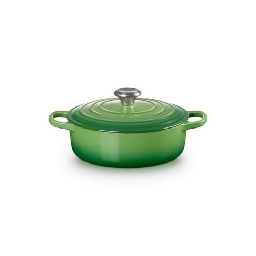 Le Creuset lage gietijzeren ronde braadpan 24 cm / 3.1 liter - bamboo