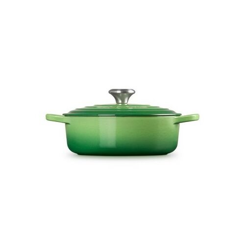 Le Creuset lage gietijzeren ronde braadpan 24 cm / 3.1 liter - bamboo