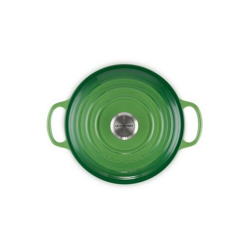Le Creuset lage gietijzeren ronde braadpan 24 cm / 3.1 liter - bamboo