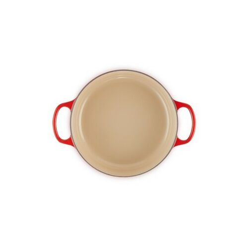 Le Creuset lage gietijzeren ronde braadpan 24 cm / 3.1 liter - oranjerood [CLONE]