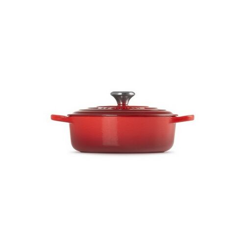 Le Creuset lage gietijzeren ronde braadpan 24 cm / 3.1 liter - oranjerood [CLONE]