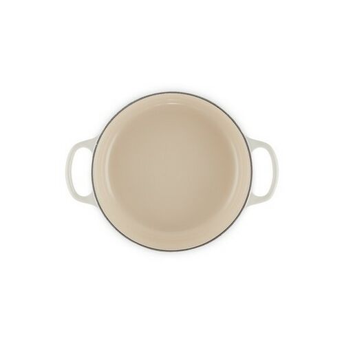 Le Creuset lage gietijzeren ronde braadpan 24 cm / 3.1 liter - bamboo [CLONE]