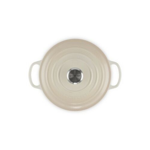 Le Creuset lage gietijzeren ronde braadpan 24 cm / 3.1 liter - bamboo [CLONE]