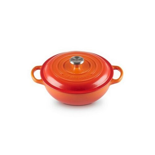 Le Creuset gietijzeren marmite - 22 cm / 2.2 liter - oranjerood