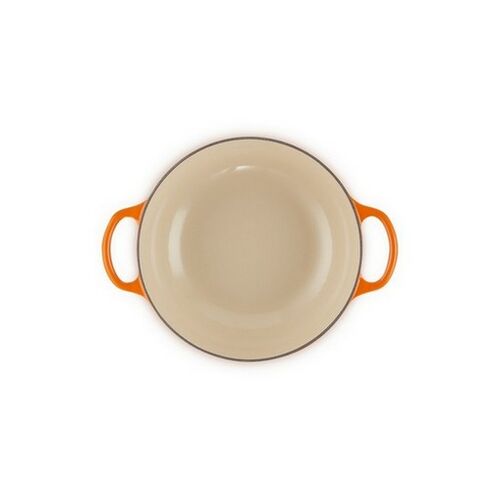 Le Creuset gietijzeren marmite - 22 cm / 2.2 liter - oranjerood