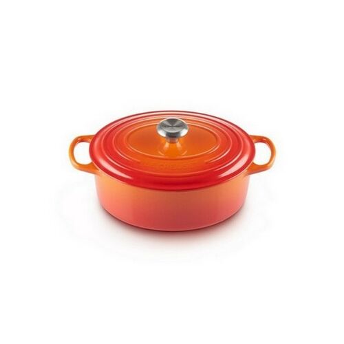 Le Creuset gietijzeren ovale braadpan - 27 cm / 3.4 liter - oranjerood