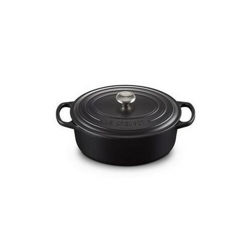 Le Creuset gietijzeren ovale braadpan 29 cm / 4.7 liter - mat zwart