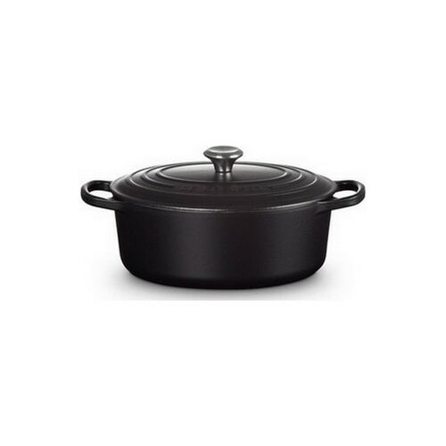 Le Creuset gietijzeren ovale braadpan 29 cm / 4.7 liter - mat zwart