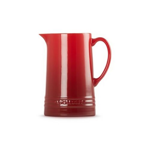 Le Cereuset aardewerken schenkkan - kersenrood