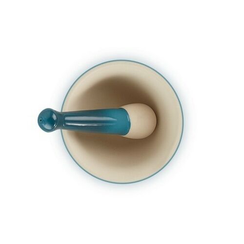 Le Creuset aardewerken vijzel - deep teal