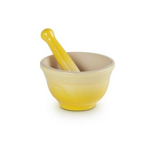 Le Creuset aardewerken vijzel - soleil