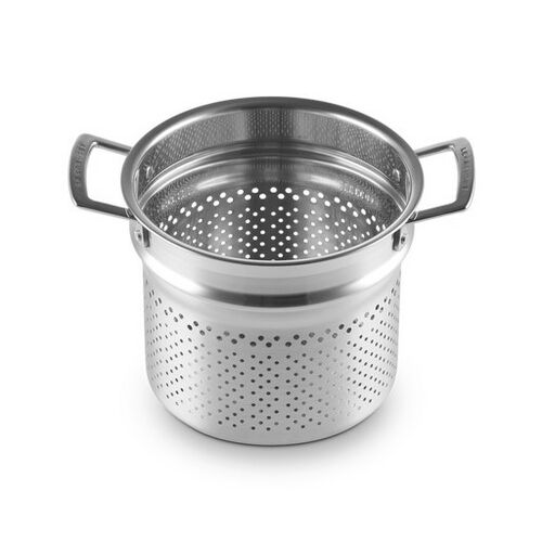 Kookpan met Pastamand in RVS Zilver 20 cm / 5L