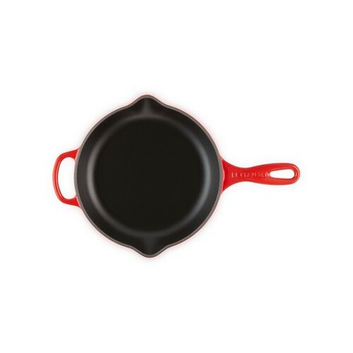 Le Creuset ronde gietijzeren skillet - 23 cm - kersenrood
