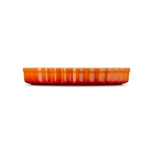 Le Creuset aardewerken taartvorm - 24 cm - oranjerood