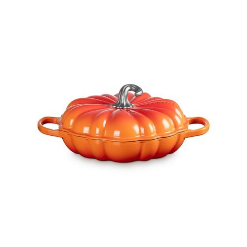 Le Creuset gietijzeren pompoen campagnard 28cm - oranjerood