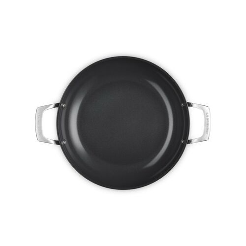 Le Creuset Essential Non-Stick Ceramic provençaalse sauteerpan met glazen deksel - 30 cm / 3.7 liter