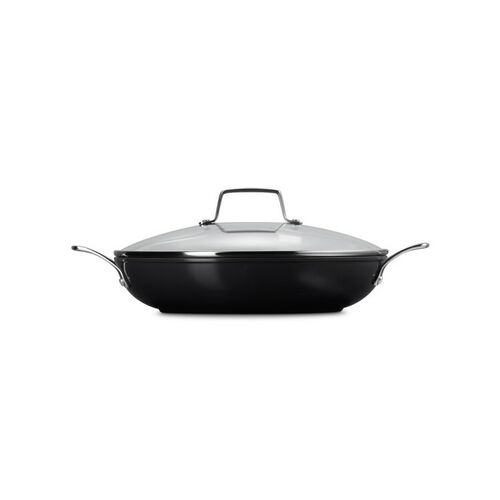 Le Creuset Essential Non-Stick Ceramic provençaalse sauteerpan met glazen deksel - 30 cm / 3.7 liter
