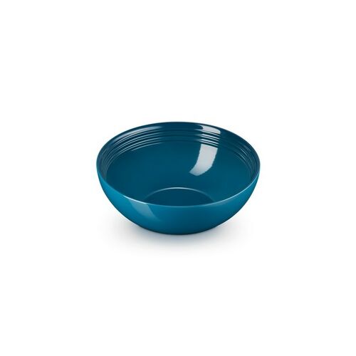 Le Creuset aardewerken serveerbowl - 24 cm - deep teal