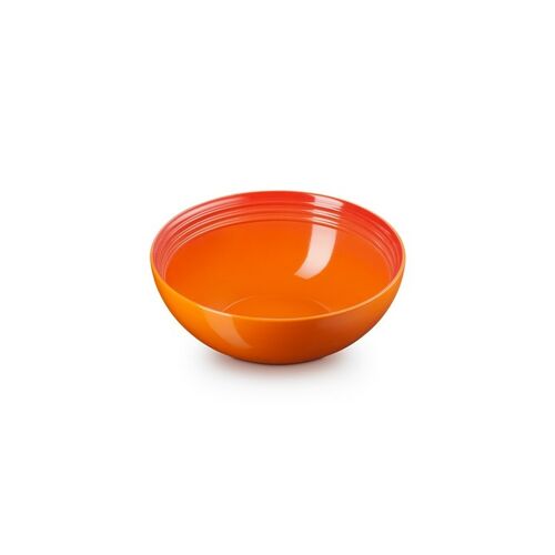 Le Creuset aardewerken serveerbowl - 24 cm - oranjerood