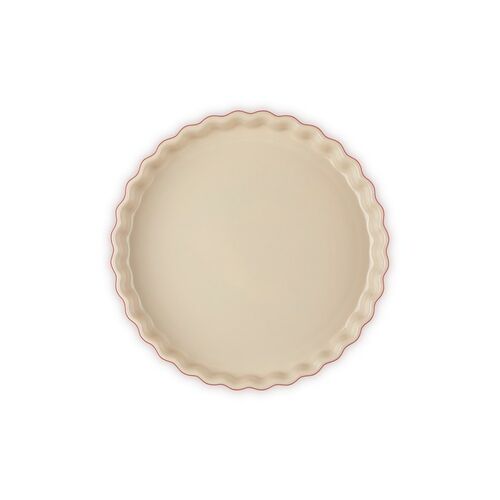 Le Creuset aardewerken taartvorm - 28 cm - kersenrood