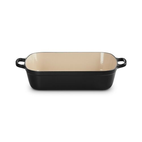 Braadslede in Geëmailleerd Gietijzer Mat Zwart 37 cm / 6.6L