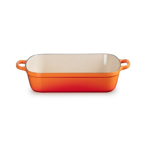 Braadslede in Geëmailleerd Gietijzer Oranjerood 37 cm / 6.6L