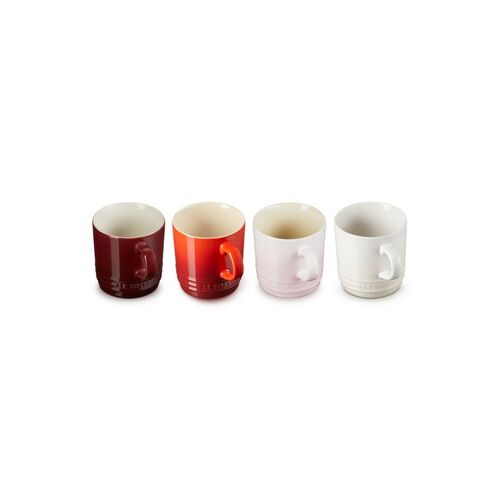 Le Creuset set van 4 aardewerken koffiebekers - 0.2 liter - petits fours