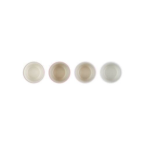 Le Creuset set van 4 aardewerken ontbijtkommen - 16 cm - petits fours [CLONE]